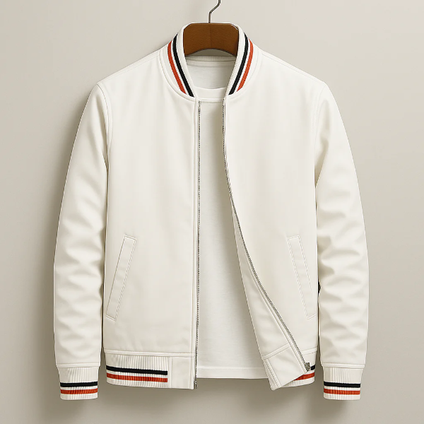 Men’s Bomber Jacket – Regular Fit – Zip-Up with Ribbed Trim and Pockets