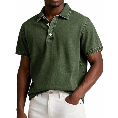 Men’s Polo Shirt – Cotton Blend – Relaxed Fit – Short Sleeve Casual Style