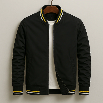 Men’s Bomber Jacket – Regular Fit – Zip-Up with Ribbed Trim and Pockets