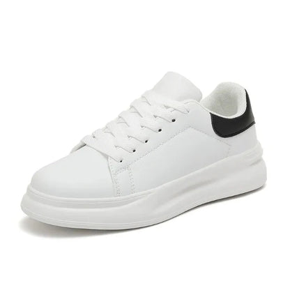 Men’s Low-Top Sneaker – Synthetic Leather – Platform Sole – Lace-Up Casual Fit