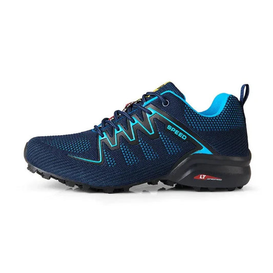 Men’s Athletic Shoe – Breathable Mesh – Cushioned Midsole – Low Top – Gripped Outsole