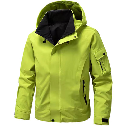 Men’s Softshell Jacket – Regular Fit – Hooded – Wind-Resistant – Zip Pockets