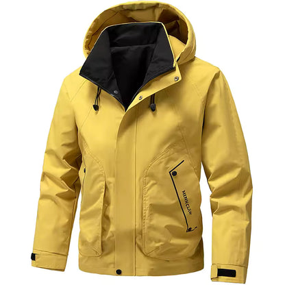 Men’s Softshell Jacket – Regular Fit – Hooded – Wind-Resistant – Zip Pockets