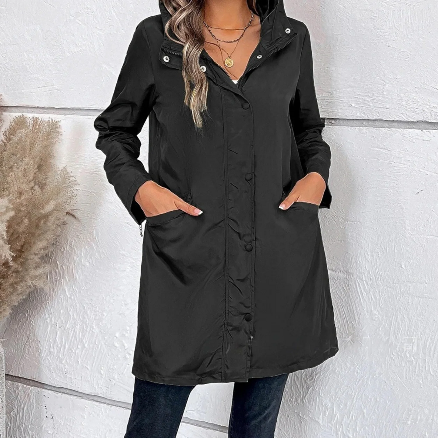 Women’s Windbreaker Jacket – Lightweight Wind Resistant – Relaxed Fit with Hood