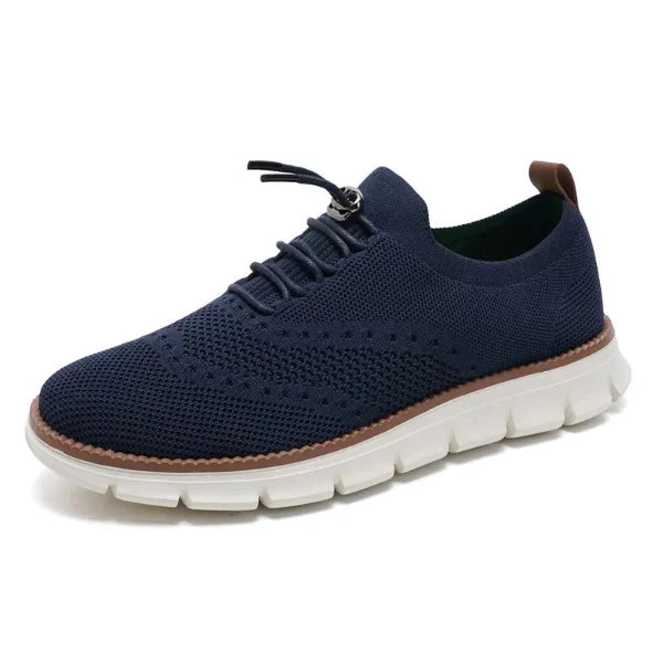 Men’s Slip-On Sneakers – Engineered Knit – Quick-Lock Toggle – Cushioned Sole