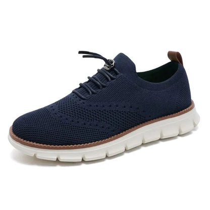 Men’s Slip-On Sneakers – Engineered Knit – Quick-Lock Toggle – Cushioned Sole