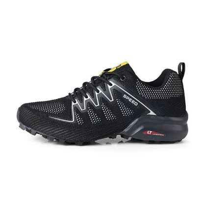 Men’s Athletic Shoe – Breathable Mesh – Cushioned Midsole – Low Top – Gripped Outsole