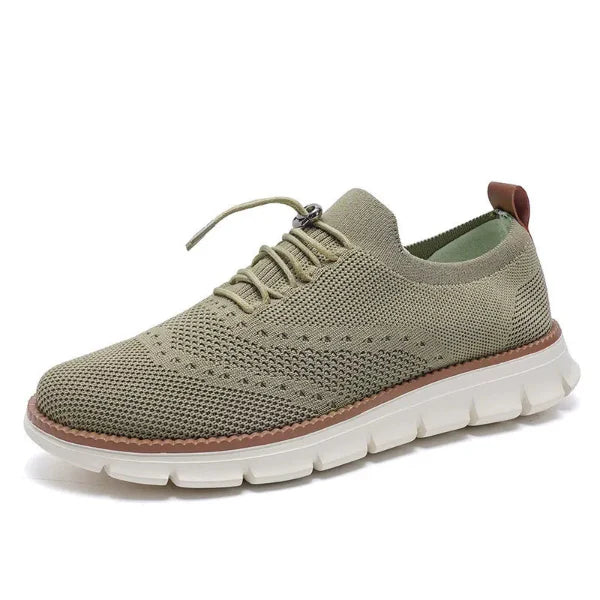 Men’s Slip-On Sneakers – Engineered Knit – Quick-Lock Toggle – Cushioned Sole