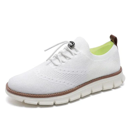 Men’s Slip-On Sneakers – Engineered Knit – Quick-Lock Toggle – Cushioned Sole
