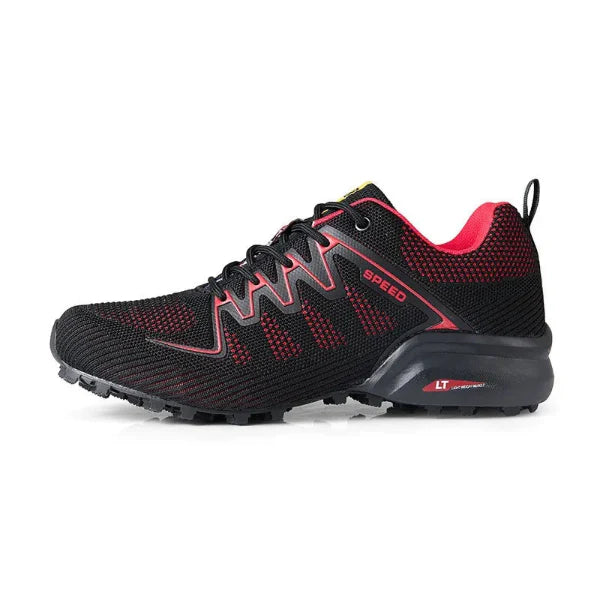 Men’s Athletic Shoe – Breathable Mesh – Cushioned Midsole – Low Top – Gripped Outsole
