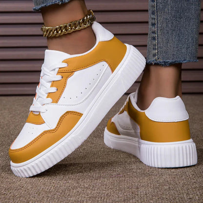 Men’s Sneakers – Synthetic Leather – Low Top – Lace-Up – Casual Fit