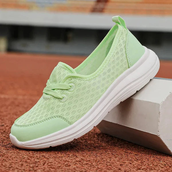 Women’s Slip-On Sneakers  – Cushioned Sole – Low-Top Casual Fit