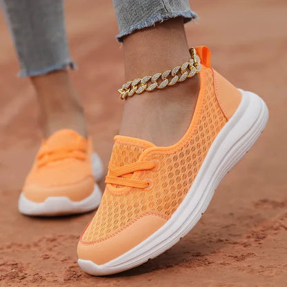 Women’s Slip-On Sneakers  – Cushioned Sole – Low-Top Casual Fit