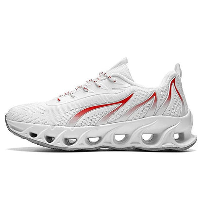 Men's Low-Top Sneaker - Knit Mesh - Lace-Up - Cushioned Sculpted Sole