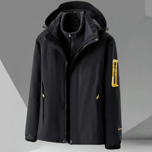 Men’s Windbreaker Jacket – Relaxed Fit – Hooded – Water-Resistant – Zippered Pockets
