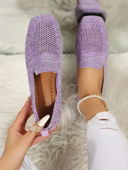 Women’s Ballerina Flats – Soft Knit – Orthopedic Support – Lightweight – Breathable Design