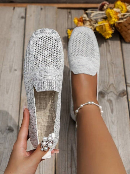 Women’s Ballerina Flats – Soft Knit – Orthopedic Support – Lightweight – Breathable Design