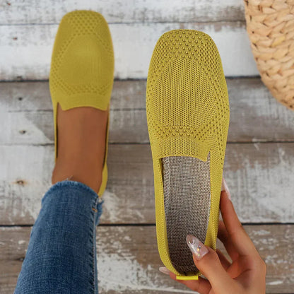 Women’s Ballerina Flats – Soft Knit – Orthopedic Support – Lightweight – Breathable Design