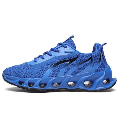 Men's Low-Top Sneaker - Knit Mesh - Lace-Up - Cushioned Sculpted Sole