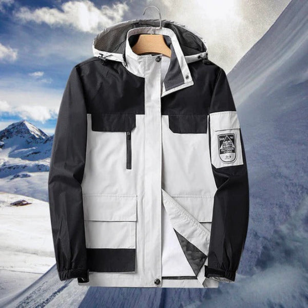Men’s Rain Jacket – Waterproof Breathable – Regular Fit – Hooded Outdoor Shell