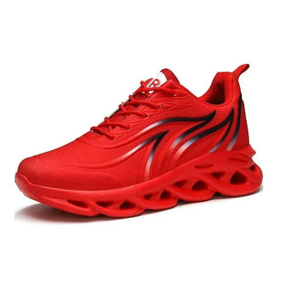 Men's Low-Top Sneaker - Knit Mesh - Lace-Up - Cushioned Sculpted Sole