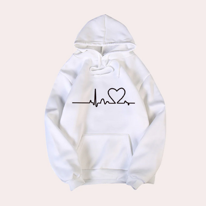 Women’s Hoodie – Cotton Blend – Relaxed Fit – Graphic Print – Casual Everyday Wear