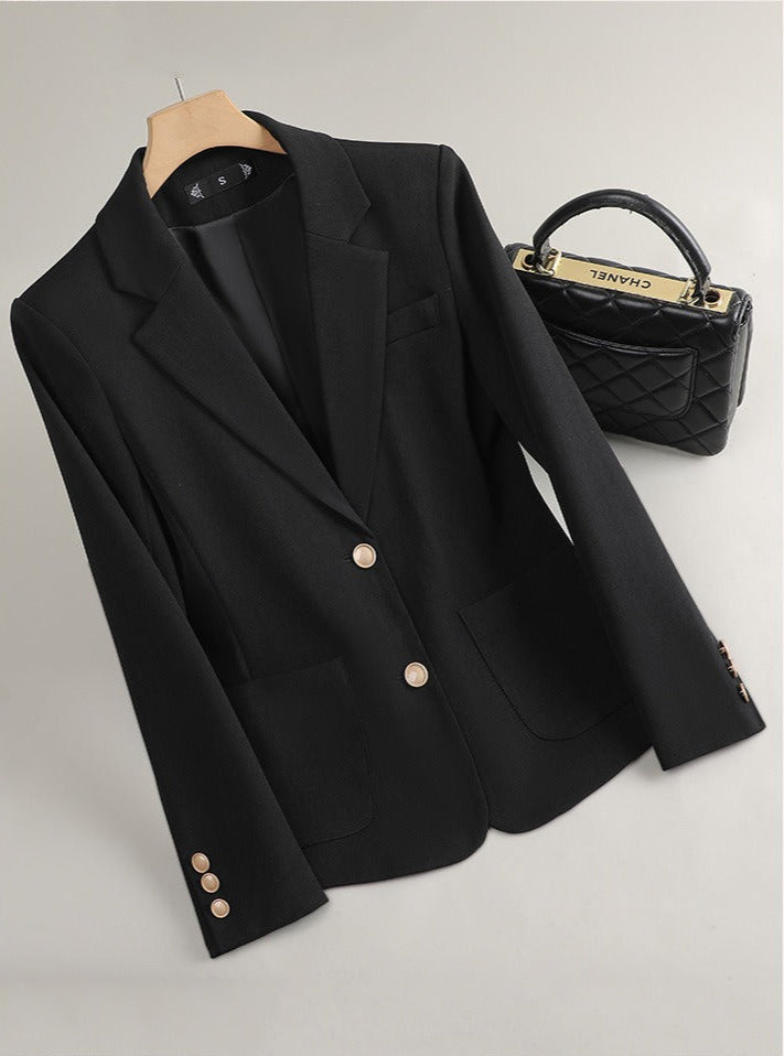 Lily Tailored Fit Blazer | Button Front Notched Lapel Blazer