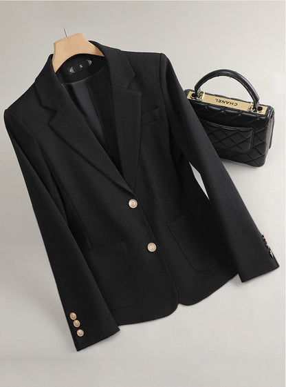 Lily Tailored Fit Blazer | Button Front Notched Lapel Blazer