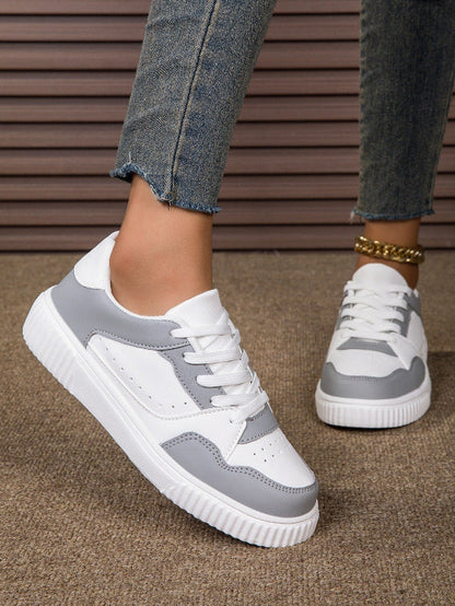 Men’s Sneakers – Synthetic Leather – Low Top – Lace-Up – Casual Fit