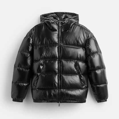 Sebastian Oversized Puffer Jacket | Quilted Hooded Casual Puffer Jacket