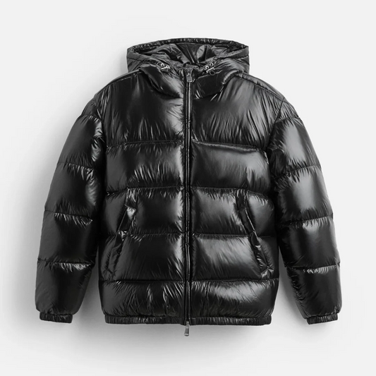 Sebastian Oversized Puffer Jacket | Quilted Hooded Casual Puffer Jacket