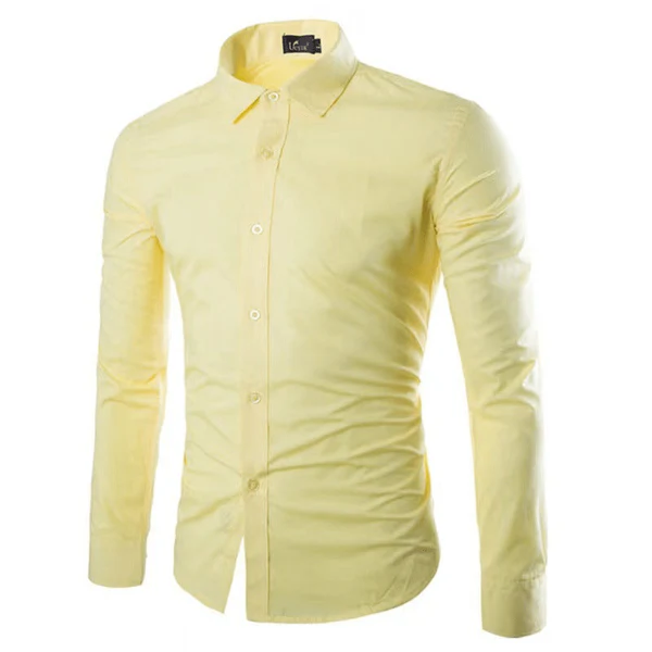 Men’s Dress Shirt – Slim Fit – Breathable Fabric – Button-Up Formal Wear