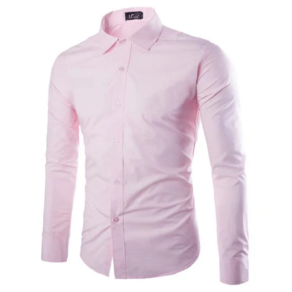 Men’s Dress Shirt – Slim Fit – Breathable Fabric – Button-Up Formal Wear