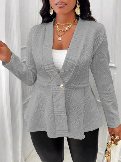 Women’s Blazer – Tailored Fit – Single Button – Structured Formal Style