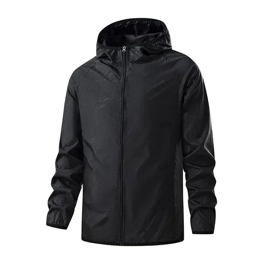 Men’s Jacket – Regular Fit – Woven with Hood – Zipper Front – Casual Outdoor