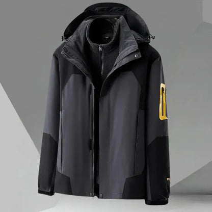 Men’s Windbreaker Jacket – Relaxed Fit – Hooded – Water-Resistant – Zippered Pockets