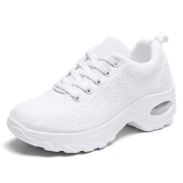 Women’s Low-Top Sneakers – Knit Upper – Cushioned Sculpted Sole