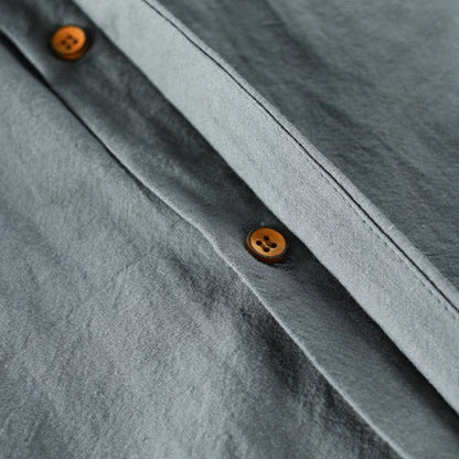 Men’s Dress Shirt – Slim Fit – Stand-Up Collar – Long Sleeve Button-Down