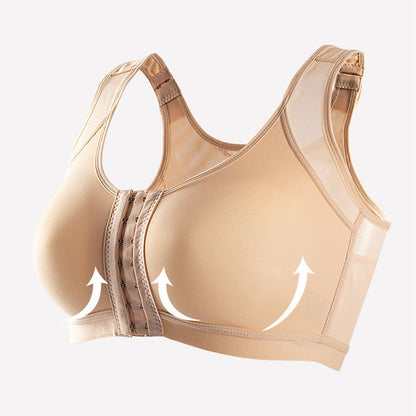 Women’s Support Bra – Front Closure – Wide Straps – Breathable Blend – Full Coverage