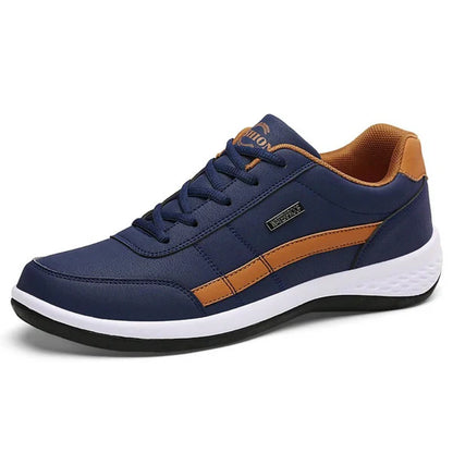 Men’s Sneakers – Leather Upper – Cushioned Insole – Lace-Up