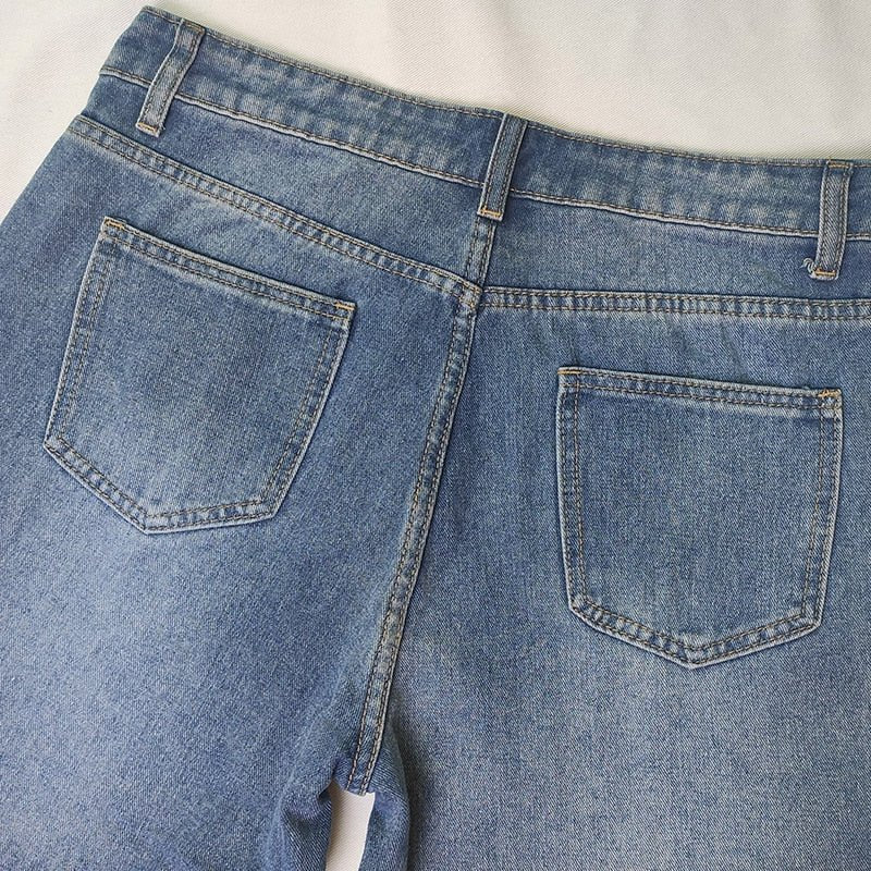 Women’s Wide-Leg Jeans – Relaxed Fit – Denim – Full Length – Casual Style