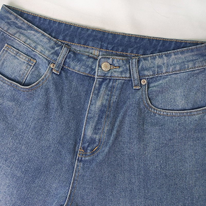 Women’s Wide-Leg Jeans – Relaxed Fit – Denim – Full Length – Casual Style