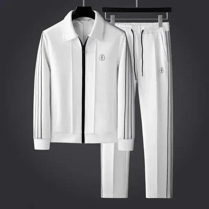 Men’s Track Set – Regular Fit Jacket – Tapered Pants – Breathable Sporty Design