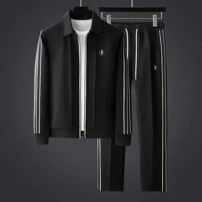 Men’s Track Set – Regular Fit Jacket – Tapered Pants – Breathable Sporty Design