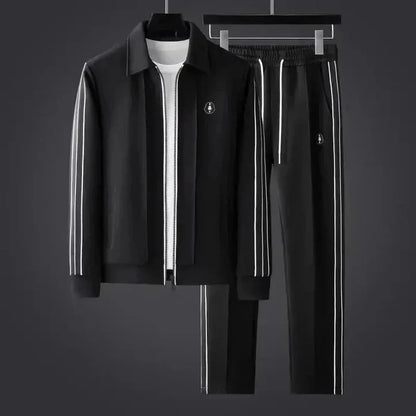 Men’s Track Set – Regular Fit Jacket – Tapered Pants – Breathable Sporty Design