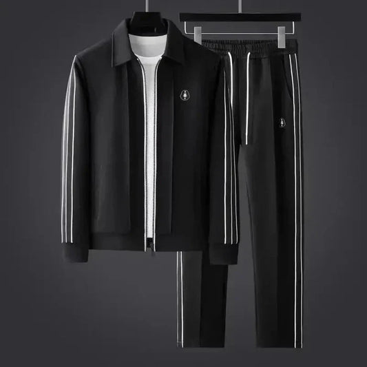 Men’s Track Set – Regular Fit Jacket – Tapered Pants – Breathable Sporty Design