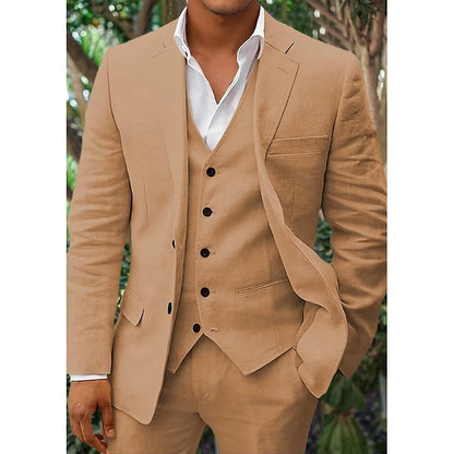 Men’s Blazer – Tailored Fit – Breathable Blend – Single-Breasted – Notched Lapel