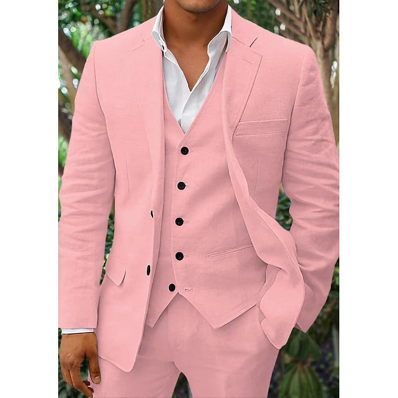 Men’s Blazer – Tailored Fit – Breathable Blend – Single-Breasted – Notched Lapel