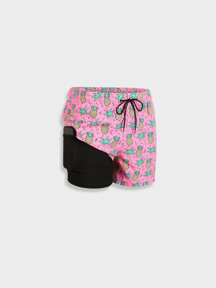 Men’s Swim Shorts – Relaxed Fit – Quick-Dry Breathable Blend – Mid-Thigh – Drawstring Waist