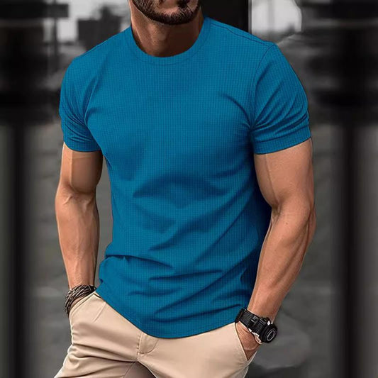 Men’s T-Shirt – Slim Fit – Soft Stretch Fabric – Crew Neck – Short Sleeve Casual Wear